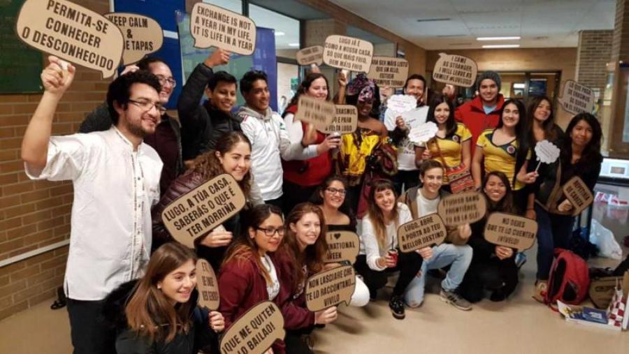 Estudantes internacionais na Facultade de Administración e Dirección de Empresas de Lugo