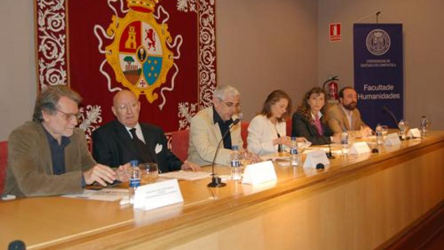 De esquerda á dereita: Xoán Xosé Molina Vázquez,  Mauro Varela Pérez,  Elias J. Torres Feijó,  Concepción Burgo López,  Mª José Vázquez Lorenzo, e Alexandre Veiga