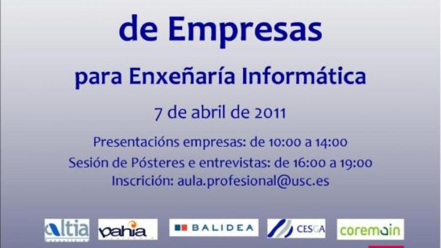 Póster da Foro que este xoves se celebra na Escola Técnica Superior de Enxeñaría