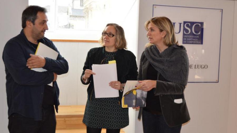 Ferreiro, Silva e Prieto, na presentación da programación do Lugo Cultural 2016