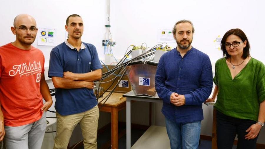 De esquerda a dereita, David González, Pablo Cabanelas, Héctor Álvarez e Dolores Cortina. Foto: RQ