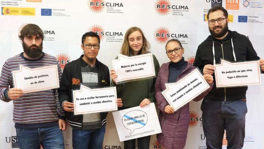 A xornada desenvolveuse en Ciencias da Educación promovida polo grupo Resclima. Foto: Servimav-USC