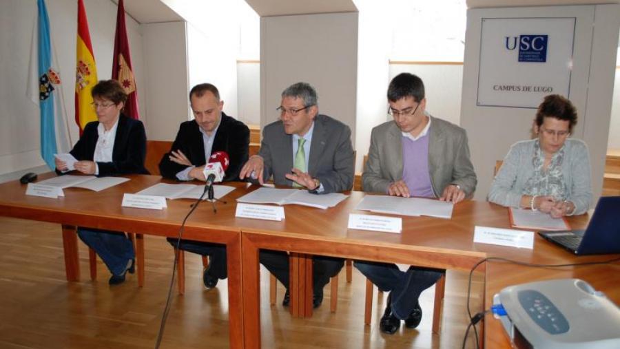 O vicerreitor Pedro García Herradón presentou a programación do ciclo aberto de conferencias sobre aspectos inéditos dos últimos achados arqueolóxicos en Lugo