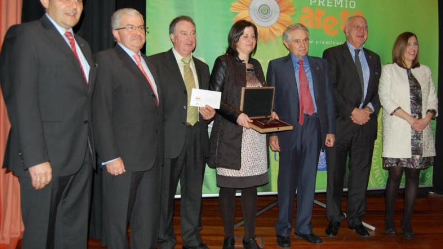 De esquerda a dereita, Pedro García Herradón, José Luis Antuña, Andrés Castelo, Luz Divina Castelo,  Álvaro Rodríguez Eiras, Juan Casares e Carlota López Pardo