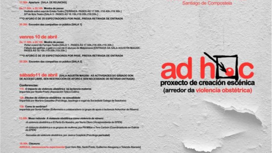 Ciencias da Educación celebra esta semana a segunda edición do Proxecto AD HOC de creación escénica 