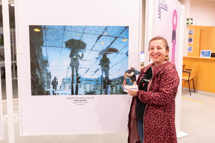 O Premio Eduardo Ochoa á mellor imaxe de temática libre, dotado con 300 euros e o seu correspondente diploma, foi parar á proposta titulada ‘Nubes amarelas’ de Begoña Pérez López. FOTO: Marcos López