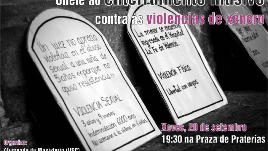 Enterramento masivo contra as violencias de xénero