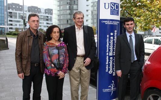 José Luis Mascareñas, María Dolores Pérez, Richard Royce Schrock y Jorge Mira no CiQUS