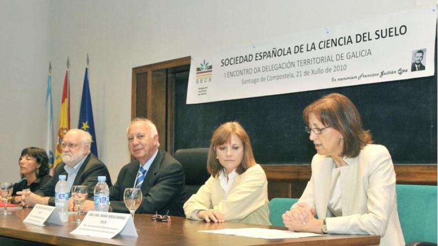 De esquerda a dereira, Carmen Trasar, Jaume Porta, Juan Casares, Rosa Mª Calvo e Mª Teresa Barral