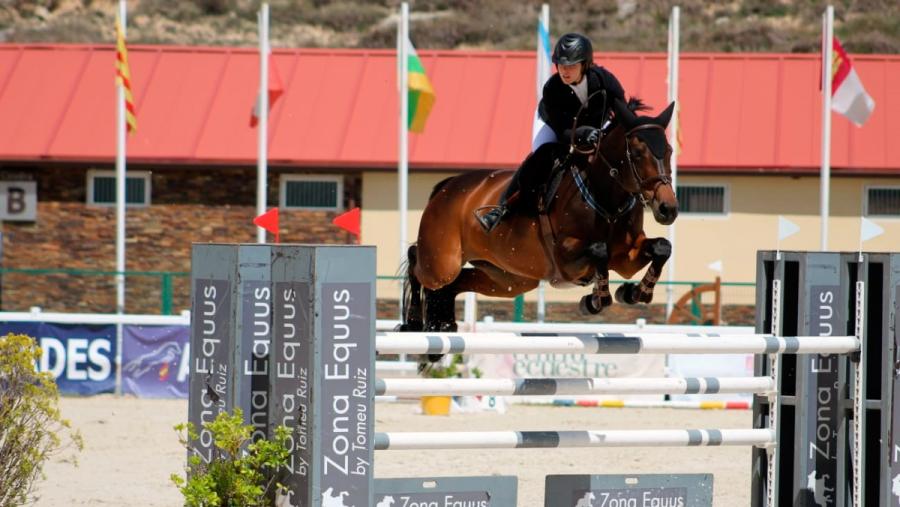 Verónica Villamor Oltra obtivo o bronce en hípica