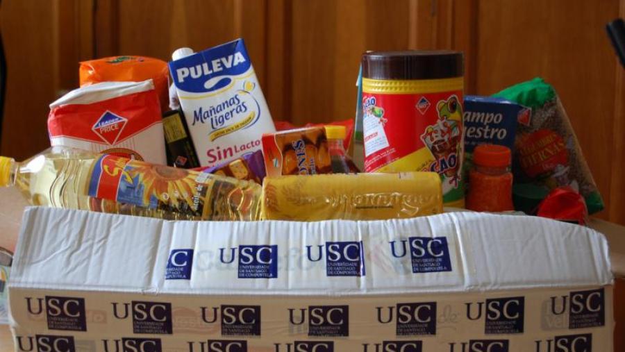 Víveres financiados polo PAS de Formación de Profesorado para entregar ao Banco de Alimentos