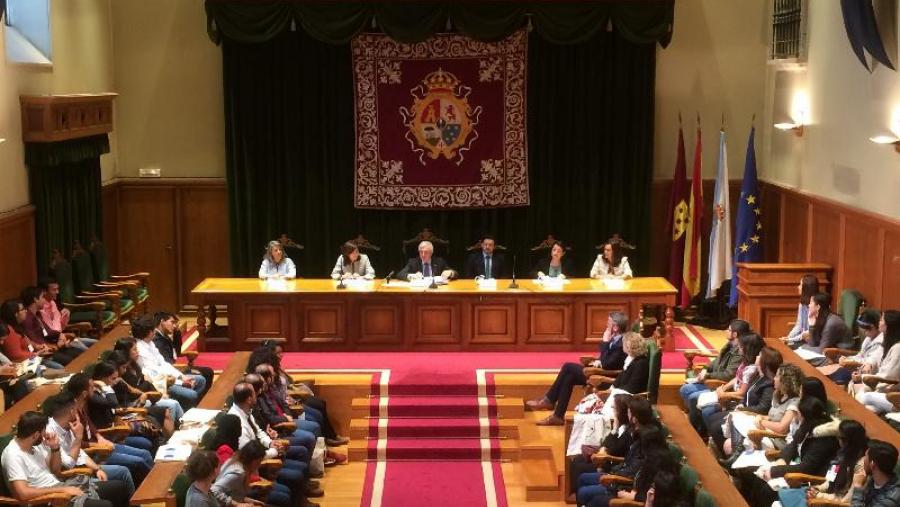 Acto de benvida aos estudantes internacionais, en Fonseca