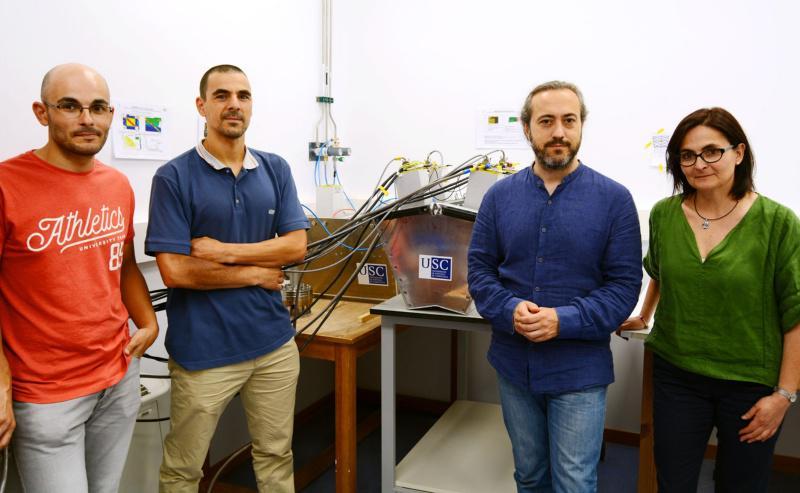 O detector CALIFA deseñado e construído por investigadores do Instituto Galego de Física de Altas Enerxías viaxa dende a USC ao seu destino final en Alemaña