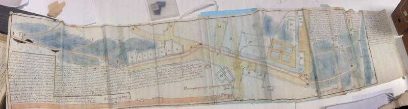 Investigadores do Campus Terra da USC achan planos inéditos da cidade de Mondoñedo tralas inundacións rexistradas en 1760 