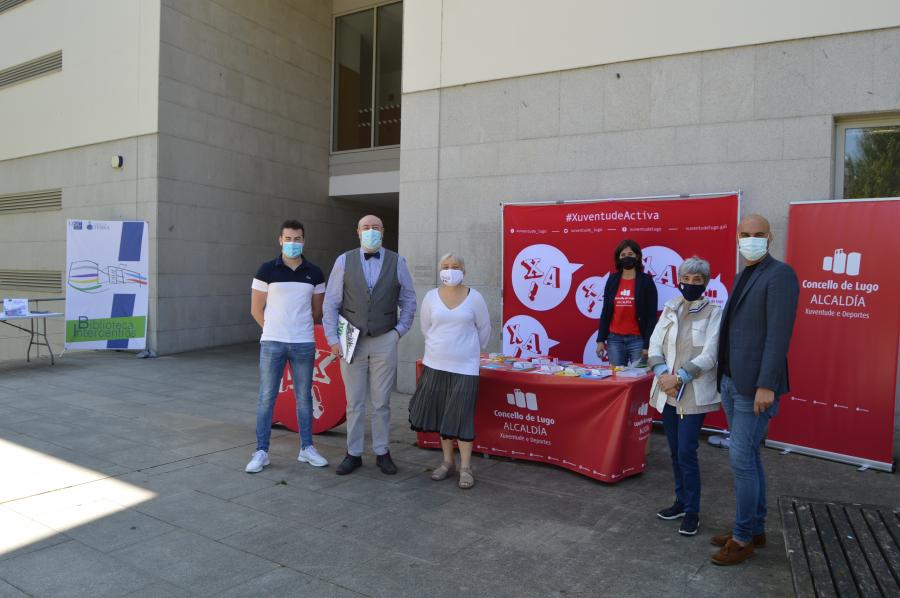 Docentes e organizadores, co concelleiro de Xuventude e Deportes do Concello de Lugo