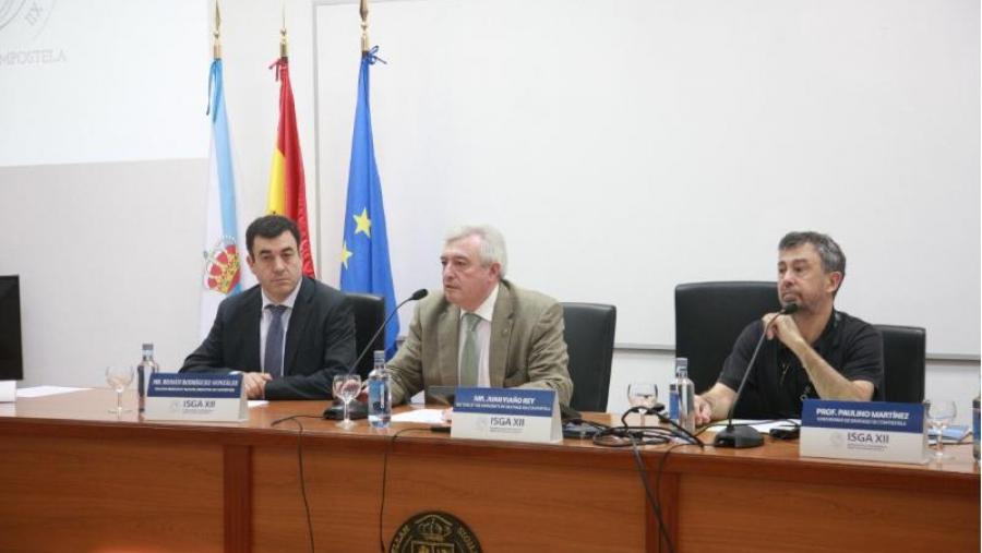 De dereita a esquerda, Paulino Martínez, Juan Viaño e Román Rodríguez (Foto: SERVIMAV-USC)