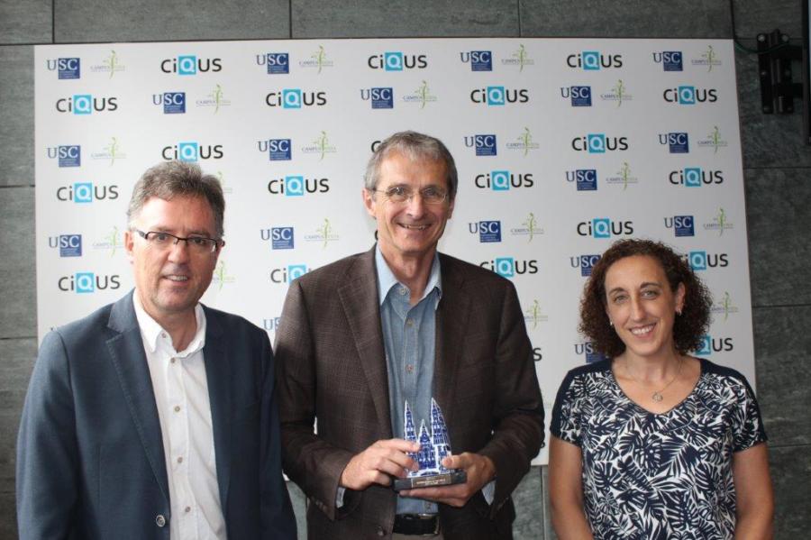 José Luis Mascareñas, Richard Royce Schrock y María Dolores Pérez en el CiQUS