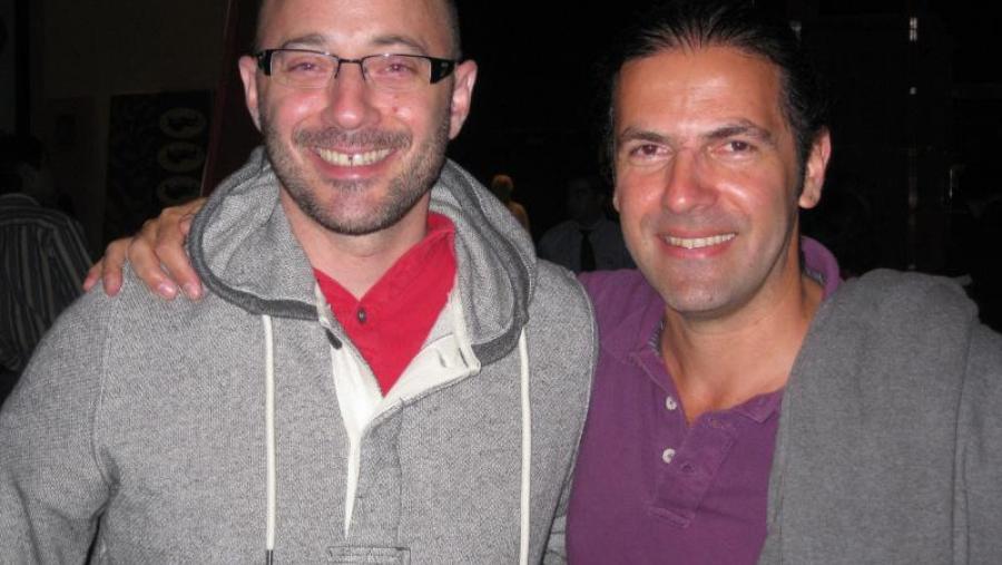 José Edelstein, á dereita, con Andrés Gomberoff