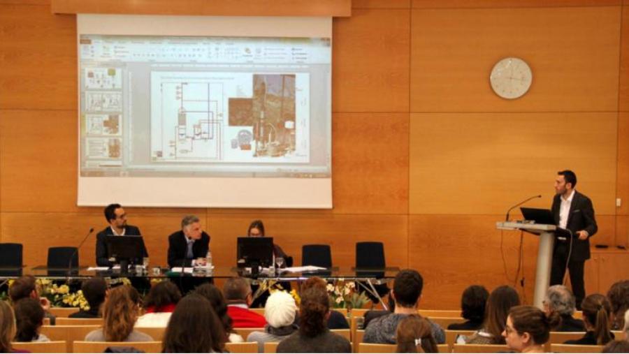 O acto de defensa e mantemento da investigación de Gómez Cuervo celebrouse recentemente na ETSE