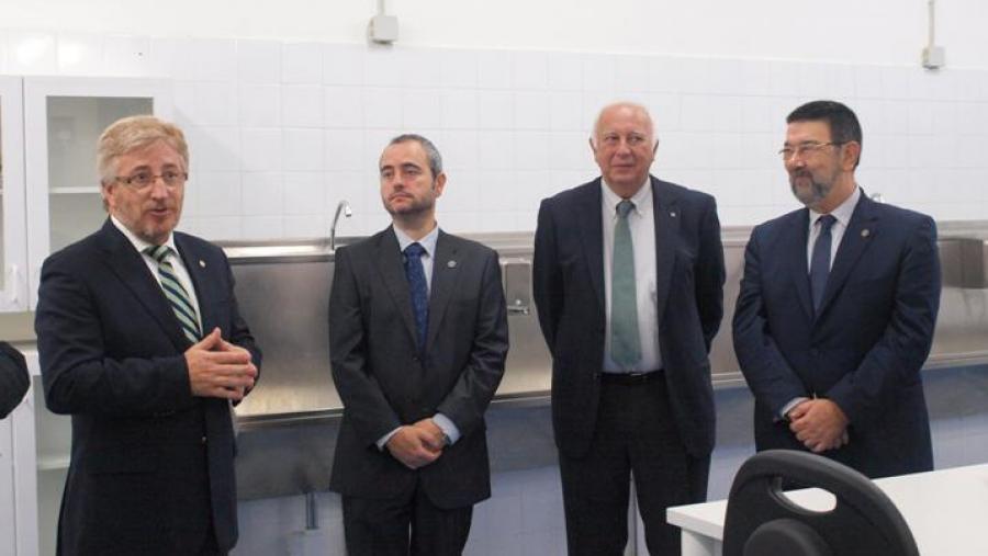 De esquerda a dereita: Benjamín Abarca, Víctor Arce, Juan Casares e Juan Gestal. Foto: SERVIMAV-USC