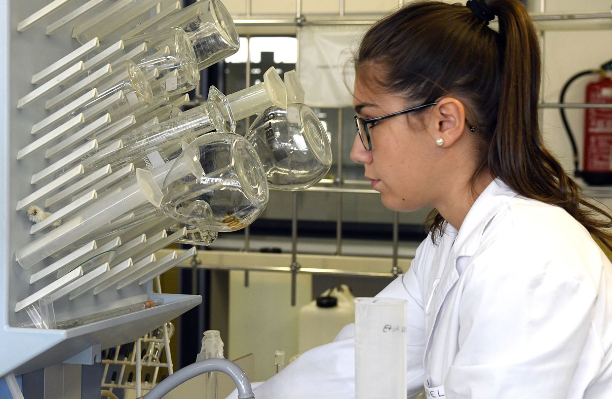 estudante de química