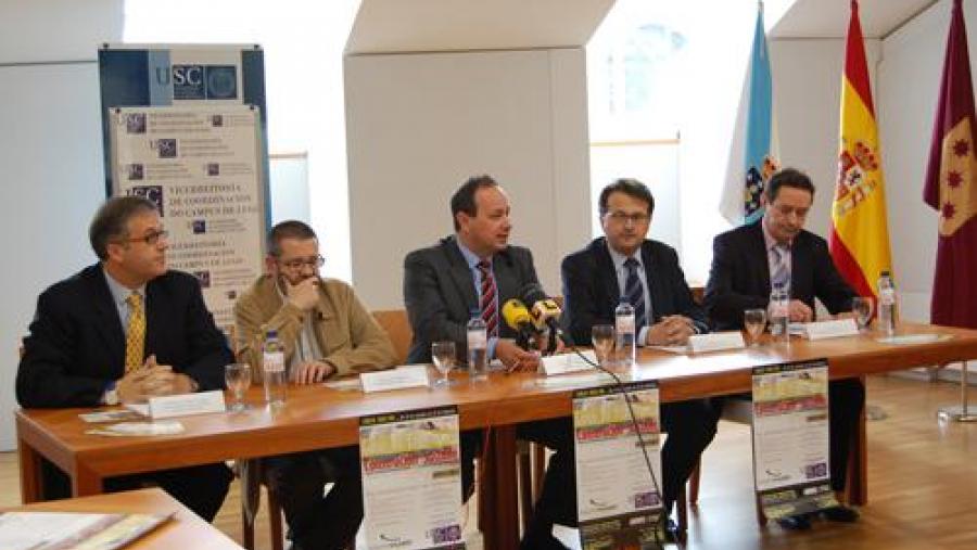 De esquerda á dereita, Manuel Torres, Xoán Carlos Carreira, Carlos Herrero, Javier Bueno e Carlos Villares