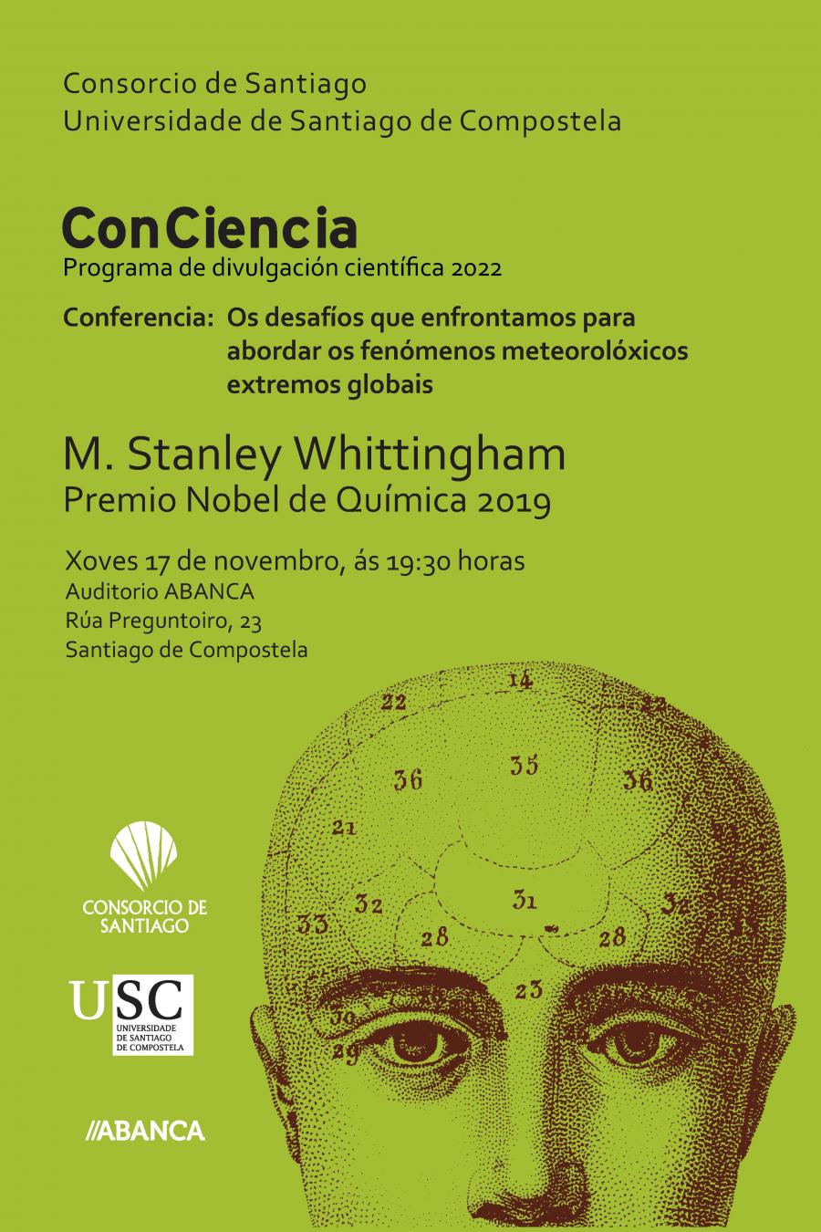 M. Stanley Whittingham impartirá en Compostela unha conferencia no marco do Programa ConCiencia