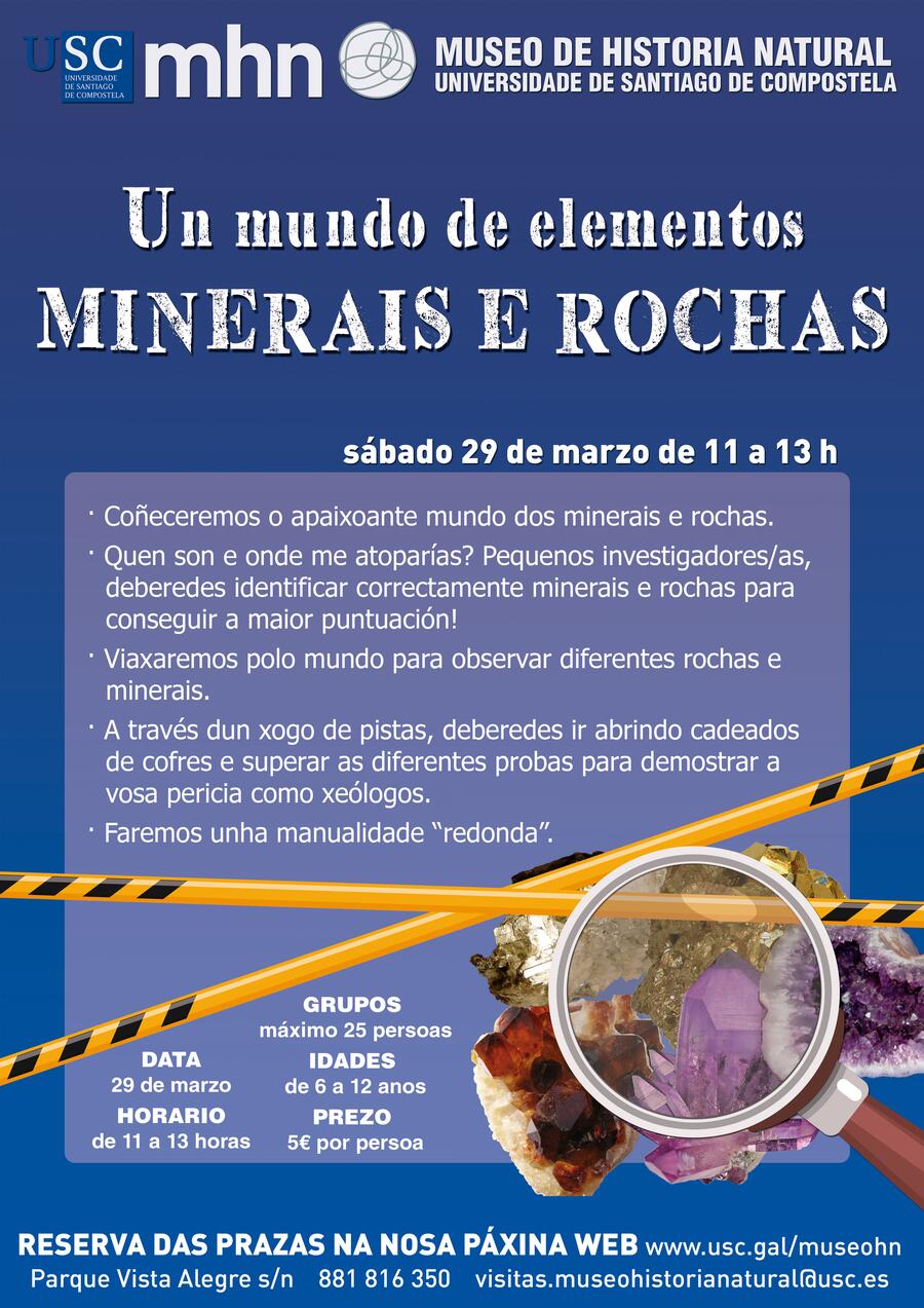 Cartel minerais e rochas