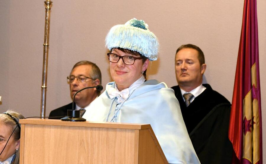 Mª Isabel González Rey ofreceu a lección maxistral no acto de San Tomé. Foto: Santi Alvite