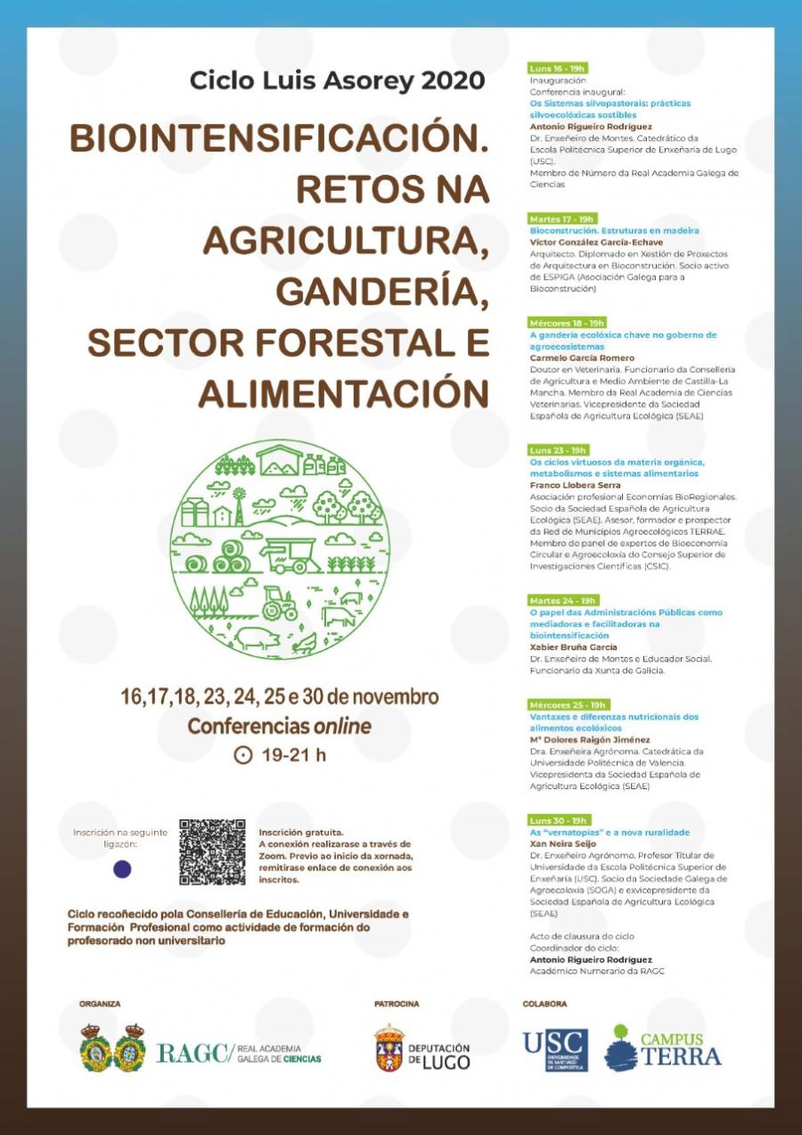 Cartaz e relatorios do ciclo Luis Asorey 2020