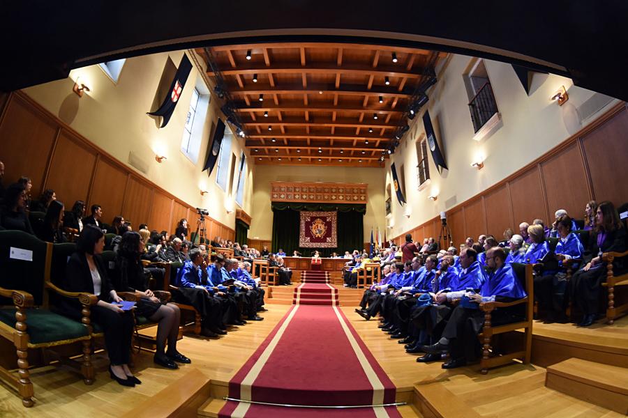 Salón nobre durante o acto