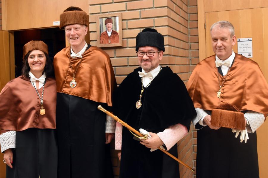 Montserrat Valcárcel, Klaus von Gadow, Antonio López e Juan Gabriel Álvarez González