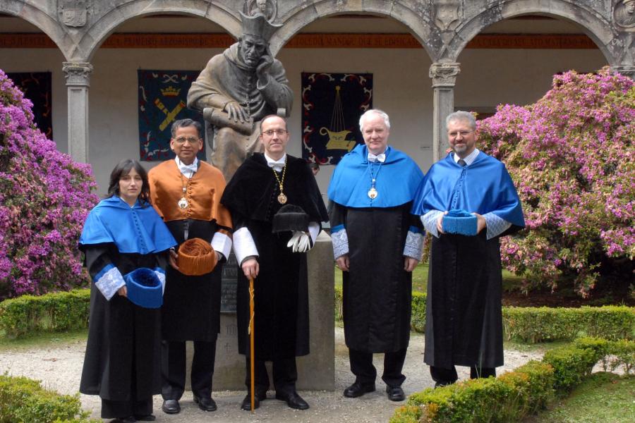 Rosa Mosquera, Ramachandran Nair, Senén Barro, Winfried Stute e Wenceslao González