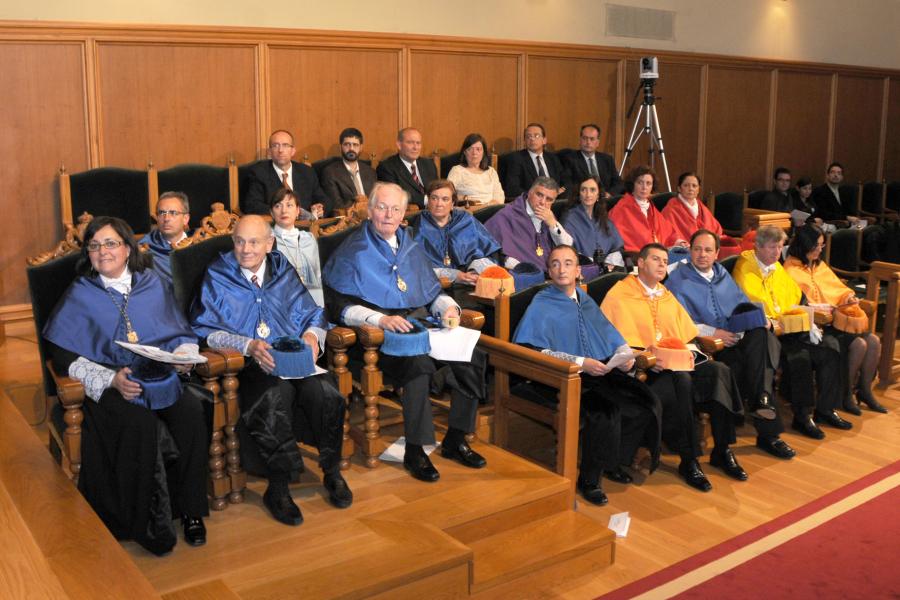 Homenaxeados e algúns dos asistentes