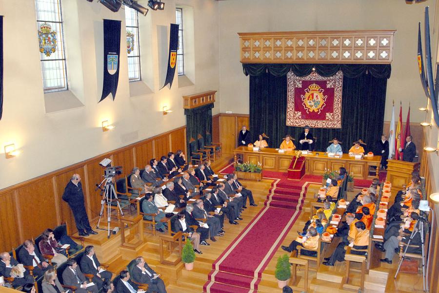 Salón nobre durante o acto