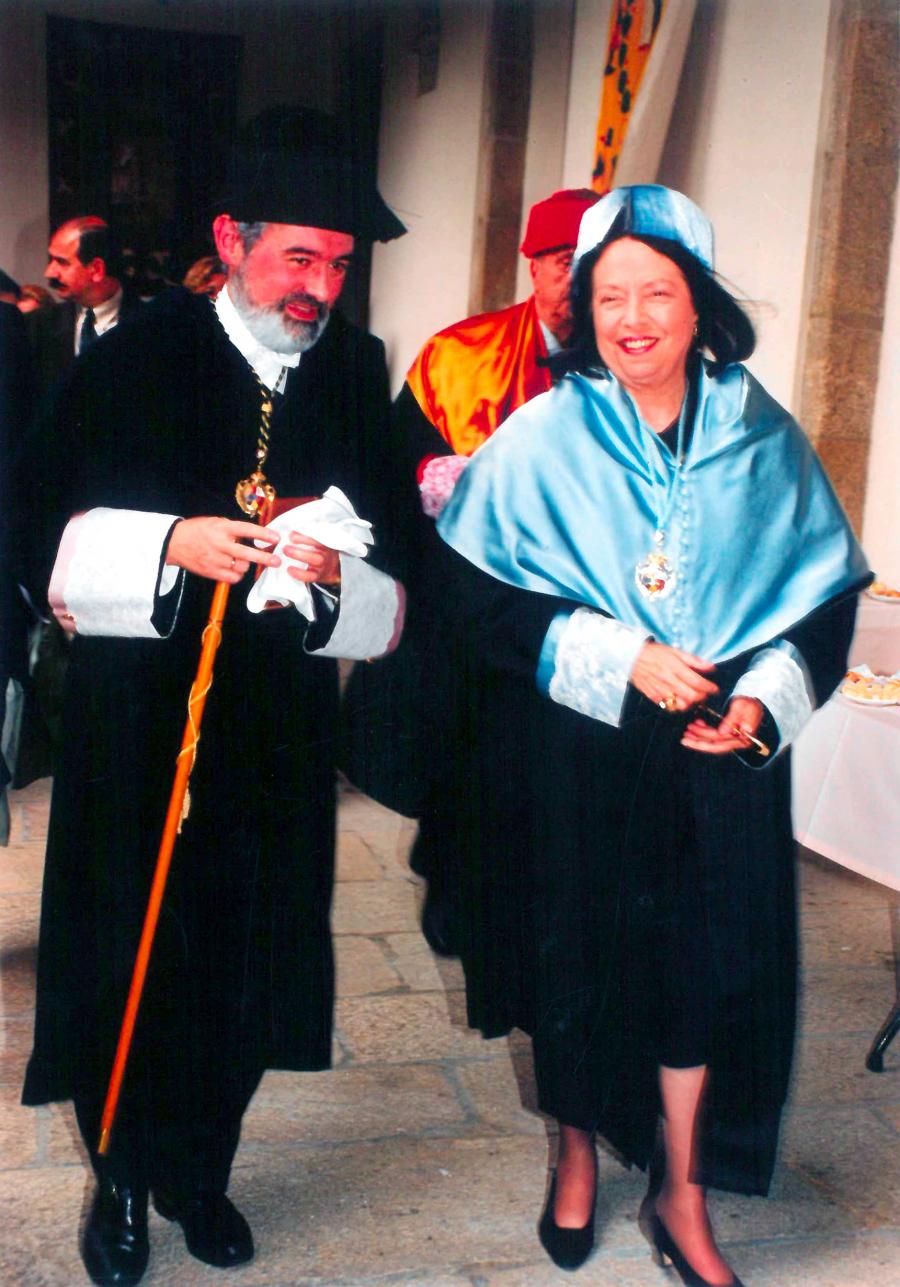 Darío Villanueva e Nélida Piñón