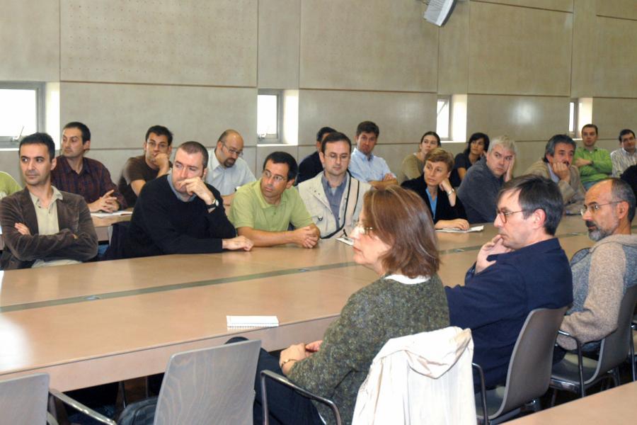 Investigadores asistentes á Xuntanza con Torsten Nils Wiesel