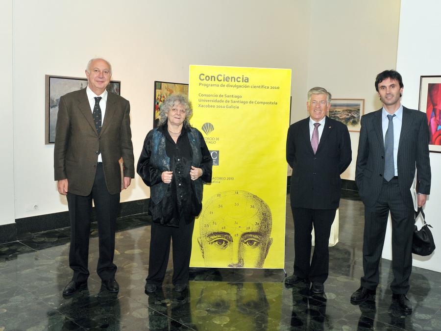 Momento previo a la conferencia de Ada E. Yonath