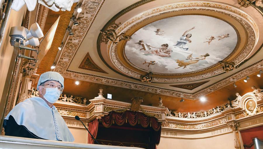 Momento do discurso de Ramón Villares