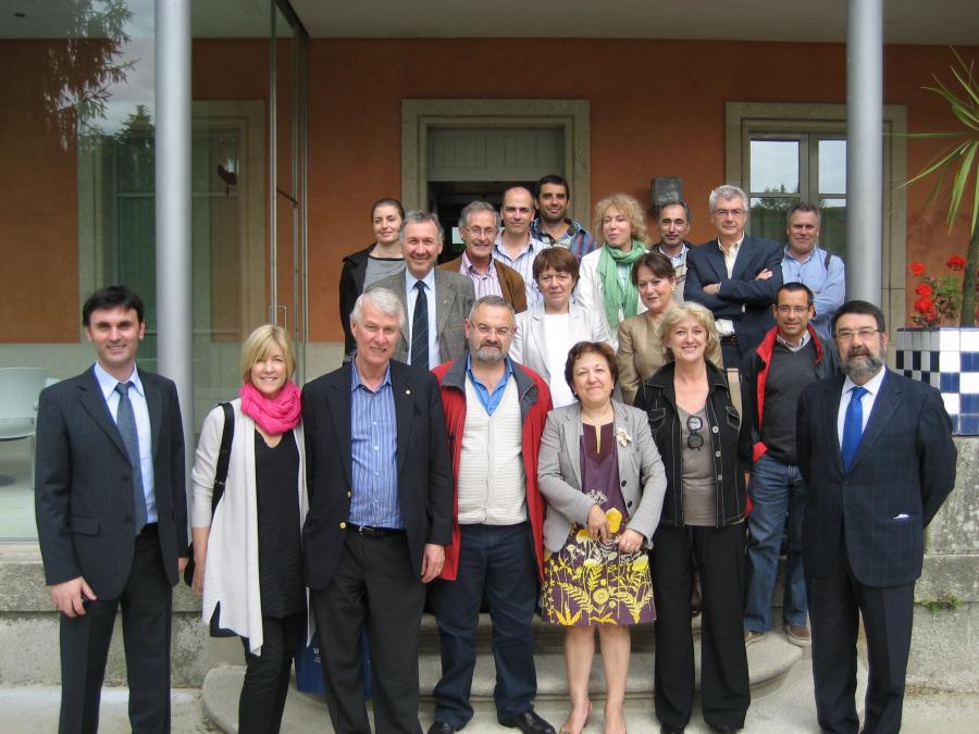 Xuntanza de Sir Richard John Roberts con investigadores