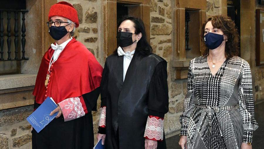 Javier Gárate, María Emilia Casas e Dulce Mella