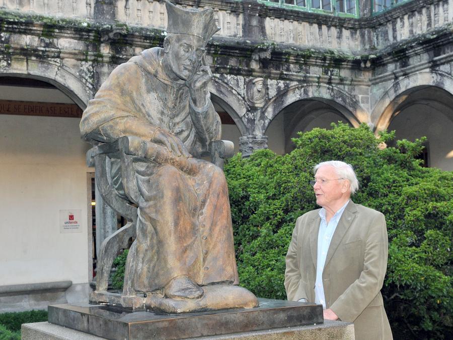 Sir David Frederick Attenborough no Pazo de Fonseca