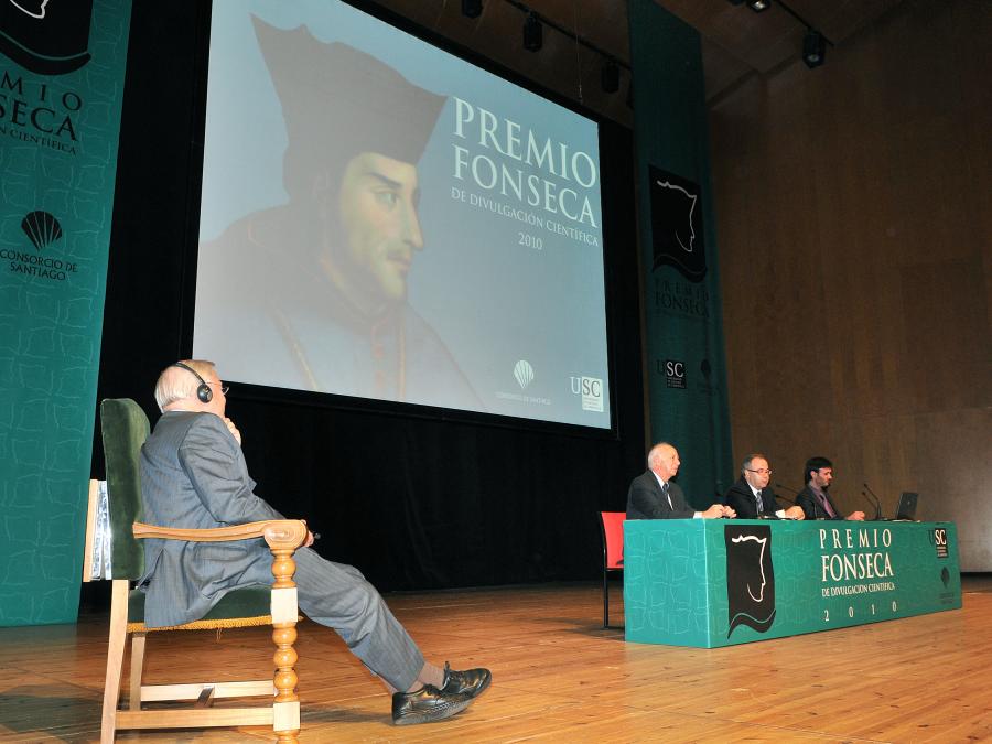 Presentación da conferencia de Sir David Frederick Attenborough