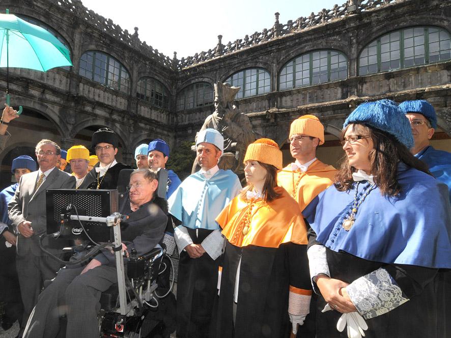 Stephen Hawking no Pazo de Fonseca