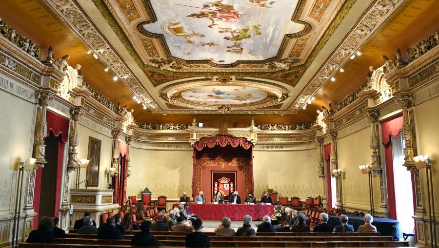 A presentación desenvolveuse no Paraninfo e estivo presidida polo reitor Antonio López. FOTO: Santi Alvite