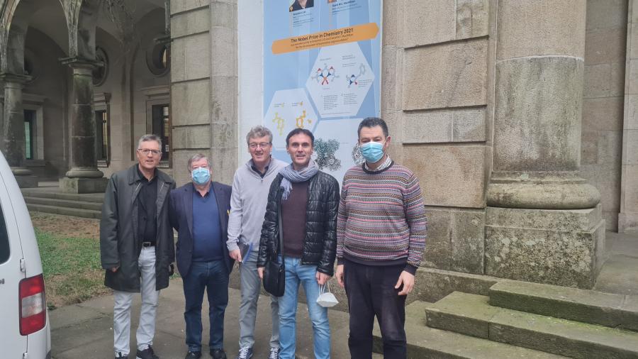 Visita de David MacMillan á Facultade de Química