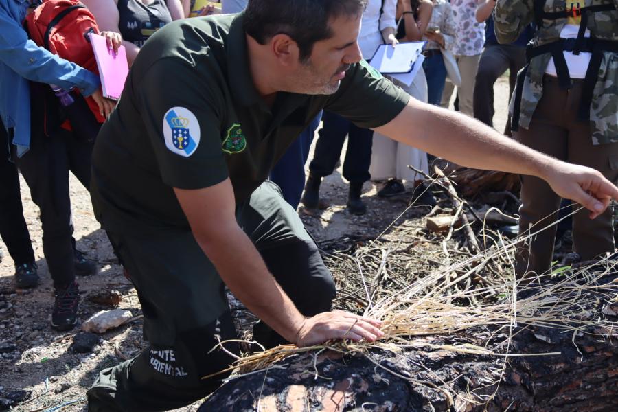 Estudantes e docentes desprazados ata Grecia ao abeiro do proxecto Facing Fire. Foto: Iria Souto