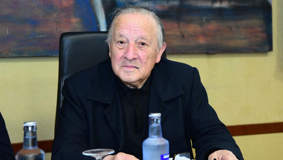 O profesor da USC homenaxeado, Manuel Botana. FOTO: Santi Alvite