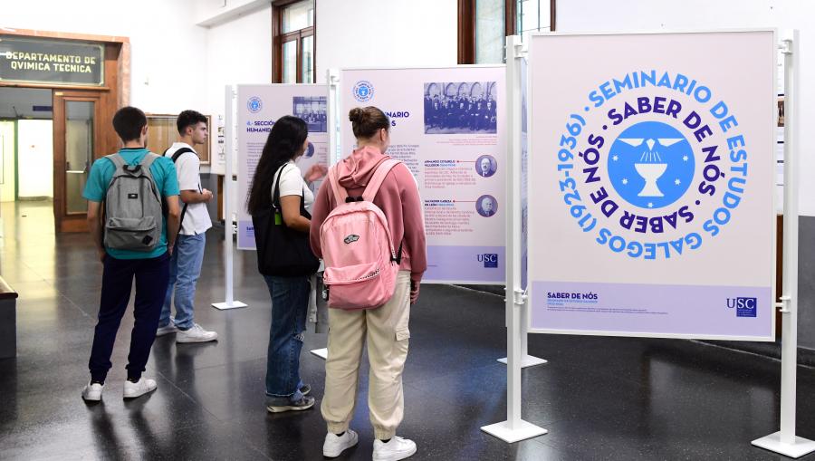 Mostra divulgativa ‘Saber de Nós. Seminario de Estudos Galegos (1923-1936)’ en Química. FOTO: Santi Alvite