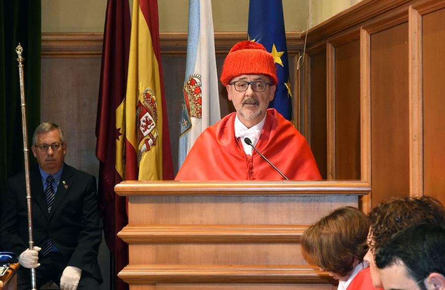 Momento do discurso de José Manuel Lorenzo